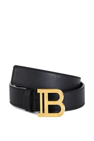 black leather belt BALMAIN PARIS KIDS | BX0P21Z1371930OR
